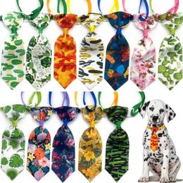 Dog Apparel 10 Pcs Pet Neckties Cactus Style Cat Collar Decoration Small Grooming Accessories