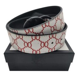 Fashion Luxury Belts Plaid Flower Striped Leather Belt Designer Men's And Women's High-quality Belt 3.8CM AAA