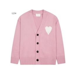 Designer Cardigan Women Sweater Cardigan Mens Knit Sweater Heart Pattern Letter Printing 22 Light Luxury Couple Gifts Wholesale 2 Pieces 10% Off 51