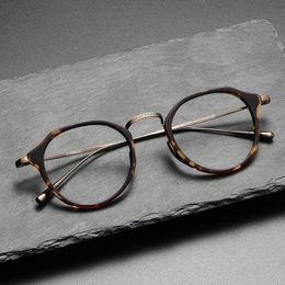 Sunglasses Titanium Frames Designer Brand Vintage fashion luxury Women Men Glasses Frame Eyewear Eyeglasses-Frame Lens To54