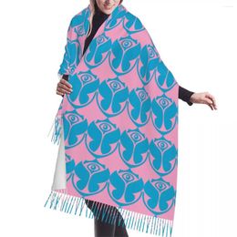 Scarves Blue Tomorrowland Tassel Scarf Women Soft Shawl Wrap Female Winter Fall Fashion Versatile
