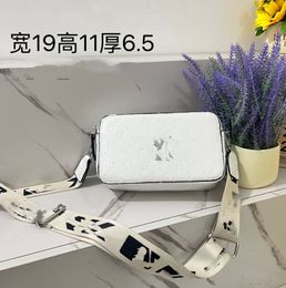Full-Label Camera Bag Casual All-Match Dark Jacquard Small Square Bag Fashionable Simple Shoulder Messenger Bags