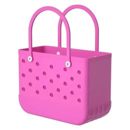 Waterproof Woman Eva Tote Large Bogg Bag Silicone Beach Custom Tote Fashion Eva Plastic Beach Bags 2024 Women Summer