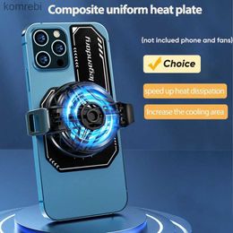 Other Cell Phone Accessories Universal Mobile Phone Cooling Fan Magnetic Radiating Sticker Game Cooling Fans Plate For IPhone Samsung Mobile Phone 240222