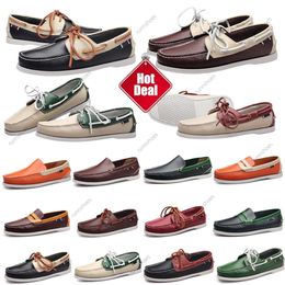 2024 new Designers Shoes Mens Fashion Loafers Classic Genuine Leather Men Business Office Work Formal Dress Shoes Brand Designer Party Wedding Flat Shoe