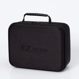 Guns Ez Tattoo Travel Case Black Blank Box for Tattoo Needles Hines Power Pedals Clip Cords Tattoo Equipment