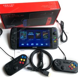 Players 7 inch Screen HD Nostalgic Handheld Game Console 128 bit PS7000 Arcade Game Console Double Player For PS1 Kid's