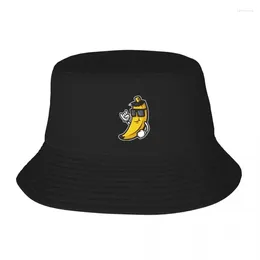 Berets Banana Cartoon Funny Adult Fisherman's Hat Bob Bucket Hats Men Women Caps Fisherman Girl Boy