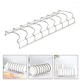 Kitchen Storage Drainer Rack Simple Draining Bowl Small Holder Multifunctional Plate Stainless Steel
