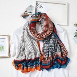 Scarves Lightweight And Portable Luxury Shawl Scarf For Women Travelling Warm Print