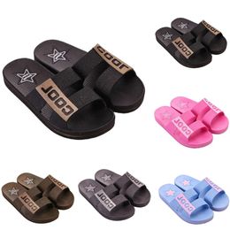 Slippers Summer Slides Sandals Summer Black Pink Coffee Green Blue Coast Bathroom men Antiskid Slipper Sandal size