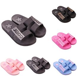 Slippers Slides Sandals Summer Black Pink Coffee Green Blue Coast Bathroom Mens Antiskid Slipper Sandal 36-45