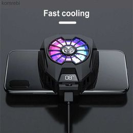 Other Cell Phone Accessories Mobile Phone Cooler Clip-on Cellphone Quiet Operation Cooling Fan Removable Smartphone Radiator Home Supplies Gamers Gift 240222