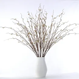 Decorative Flowers Artificial Ornamental Plant Salix Yunlongensis Fragrant Plantain Lily False Bonsai Home Office Decorate