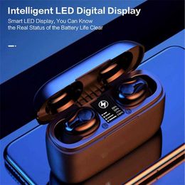 High quality Noise Reduction with Mic Battery LED Display TWS Wireless Earphones HiFi Stereo Erabuds Sport Game Music Headset