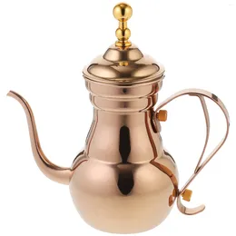 Dinnerware Sets Water Kettle Arabic Coffee Pot With Handle Metal Teapot Stainless Steel Long Narrow Spout Travel