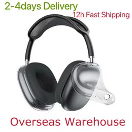 r Max Bluetooth Earbuds Headphone Accessories Transparent TPU Solid Silicone Waterproof Protective Case Airpod Maxs Headphones Headset Cover Ca 702 92