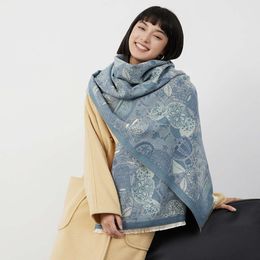 2024 New Hot Selling Fashion Cold Proof Imitation Cashmere Shawl Elegant and Warm Women's Scarf