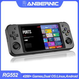 Players ANBERNIC RG552 Android Handheld Console SS DC 4200+ Retro Games 5.36" IPS Touch Screen RK3399 6 Core Linux Portable Game Player