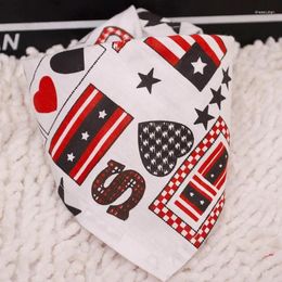 Dog Apparel Pet Jewellery Accessories Multicolor Cartoon Saliva Towel Triangular Scarf 20pcs/lot