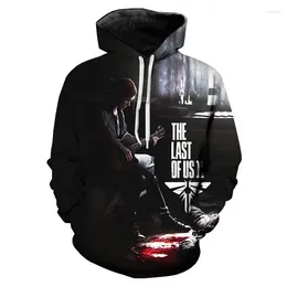 Men's Hoodies The Last Of Us 3D Print Game Cosplay Sweatshirt Men Women Fashion Streetwear Hip Hop Pullover Clothing Sudaderas