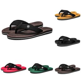 Desginer Arrival Fashion Slipper Flip Flops Slides Shoes Designer Mens Womens Colour Yellow Black Red Green Size 36-45 W-012