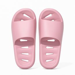 Shower Slippers for Men and Women Summer Home Indoor Water Leakage Anti Slip Household EVA Bathroom Sandals Pink
