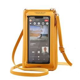 Touch Screen Phone Bag Crossbody Bags Women Multifunctional Shoulder Wallet Mini Womens Bag Mobile Wallet Card Holder New