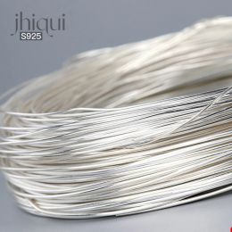 Back 50cm Solid Sterling Sier Wire for Diy Bracelet Necklace Earring Fine Jewelry Making Findings&components