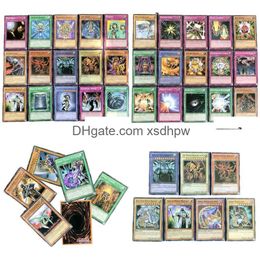 66Pcs English Yu Gi Oh Cards Yuh Yu-Gi-Oh Card Playing Game Trading Battle Carte Dark Magician Collection Kids Christmas Toy Drop De Dh6E4