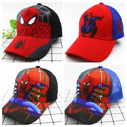 Children Baseball Cap Cartoon spider design Hat outdoors Cap boy Hip Hop Fitted Cap Hats For child kid zx002