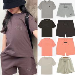 Kids Clothes Sets Ess Tracksuits T-shirts Shorts Baby Designer Children Boys Girls Short Sleeve Clothing Suit Grey fog Toddler Youth tshirts Tees Pullover Tops Pants