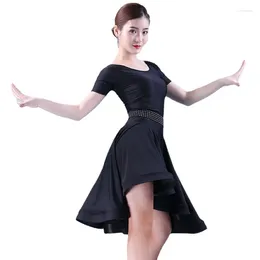 Stage Wear Latin Dance Dress Women Line Clothing Dresses Samba Skirt Dancing Competition Costume Girl Tops Practise