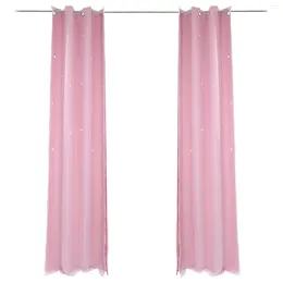 Curtain Tulle Curtains Star For Girls Bedroom Window Blinds Drapes Hollow Out Stars