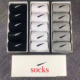 Mens Women Cotton All-Match Solid Colour Socks Slippers Classic Hook Ankle Breathable Black White Grey Football Basketball Sport Stocking Sportsocks Flyword123