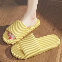 EVA slippers for men women summer anti slip plastic hotels bathrooms slipper households sandals yellow