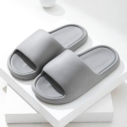 Flat Rubber Slippers For Womens Fashion House Home Indoor Sandals Bath Pool shoes grey