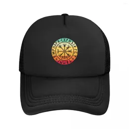 Ball Caps Personalized Viking Compass Baseball Cap Men Women Breathable Odin Warrior Legend Trucker Hat Sports