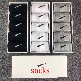 Mens Socks Women Cotton All-match Solid Colour Socks Slippers Classic Hook Ankle Breathable Black White Grey Football Basketball Sport STDA