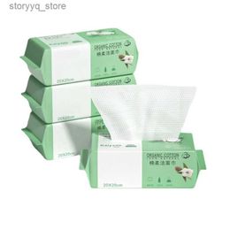 Tissue Boxes Napkins 10pack Disposable Face Towel Cotton Tissue Soft Thick Dry Wipe Reusable Makeup Remover Pads Facial Cleansing Tissue Q240222