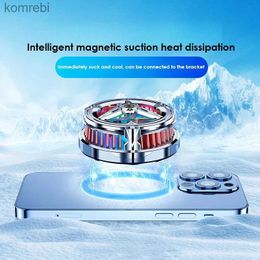 Other Cell Phone Accessories Magnetic Cooling Fans Silent Cooler Cell Phone Cooler Cell Gaming Radiator For Oneplus OPPO 240222