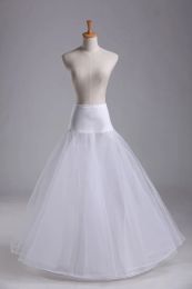 New Arrives 100% High Quality A Line 1-hoop 2-layer Tulle Wedding Bridal Petticoat Underskirt Crinolines for Wedding Dress