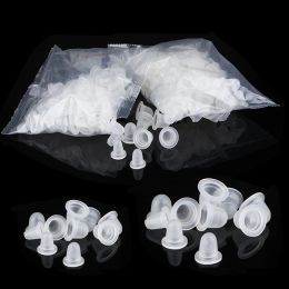 Dildos 1000pcs Soft Silicone Microblading Tattoo Ink Cup Cap Pigment Holder Container S/l for Needle Tattoo Accessories Supply