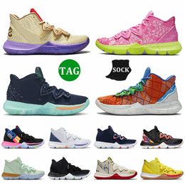 2024 Kyrie Shoe Mens Basketball Shoes Kyries 5 UFO Pink Patrick Yellow Spongebobs Pineapple House Galaxy Oreo Mamba Mentality Friends OG Original Trainers Sneakers