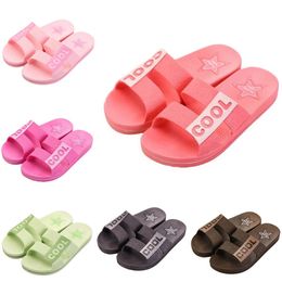 Style38 Men Women Slippers Summer Slides Sandals Summer Black Pink Coffee Green Blue Coast Bathroom Mens Antiskid Slipper Sandal Size 36-45