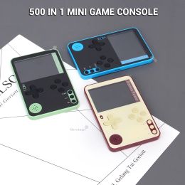Players Gaming K10 Mini Portable Video Game Console Ultrathin Game Player Builtin 500 Classic Games 6.5mm Pocket Player Kids Gift