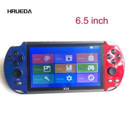 Players Big Screen 6.5 Inch Screen X16 Console 64 Bit Hd Portable Built In 6800 Games Handheld Game Player