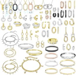 Sets 2022 New Fine Jewellery Sets Charm Classic Exquisite Collection Geometry Dextera Earrings Necklace Bracelet Jewellery for Women