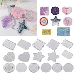 Equipments 16 PCS Silicone Photo Frame Moulds Epoxy Resin Moulds Silicone Clay Molds Picture Frame Moulds HandMaking Accessories