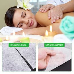 Bits 50pcs/roll Nonwoven Headrest Paper Roll Table Cover Tattoo Supply Tool Spa Massage Mattress Sheets Salon Massage Bed Sheets